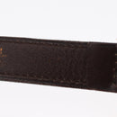 CHANEL Belt Leather 27.6"" Brown Gold CC Auth bs32171-10