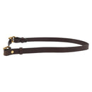 CHANEL Belt Leather 27.6"" Brown Gold CC Auth bs32171-3