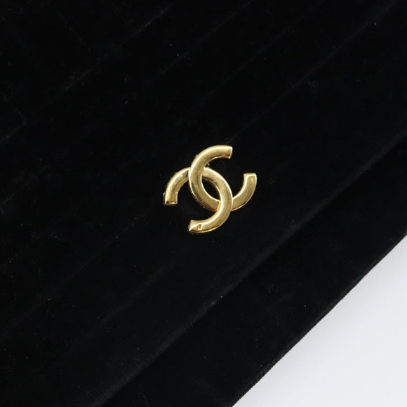 CHANEL Mademoiselle Chain Shoulder Bag Velor Black Gold CC Auth bs32175