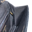 CHANEL Mademoiselle Chain Shoulder Bag Velor Black Gold CC Auth bs32175-22
