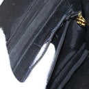 CHANEL Mademoiselle Chain Shoulder Bag Velor Black Gold CC Auth bs32175-11