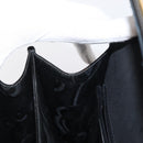 Salvatore Ferragamo Gancini Hand Bag Patent leather 2way Black Gold Auth bs32178-23