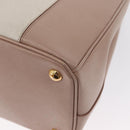 PRADA Galleria Hand Bag Safiano leather Pink Gold Auth bs32179-17