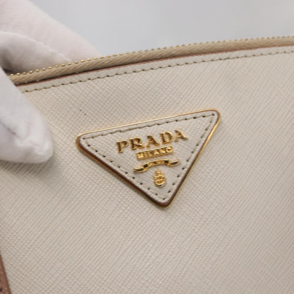 PRADA Galleria Hand Bag Safiano leather Pink Gold Auth bs32179
