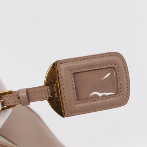 PRADA Galleria Hand Bag Safiano leather Pink Gold Auth bs32179