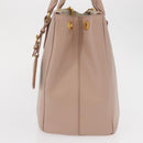 PRADA Galleria Hand Bag Safiano leather Pink Gold Auth bs32179-4