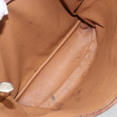 CELINE Macadam Canvas Tragetasche PVC Leder Braun Gold Auth bs32180-10