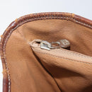 CELINE Macadam Canvas Tragetasche PVC Leder Braun Gold Auth bs32180-24