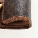 CELINE Macadam Canvas Tragetasche PVC Leder Braun Gold Auth bs32180-13
