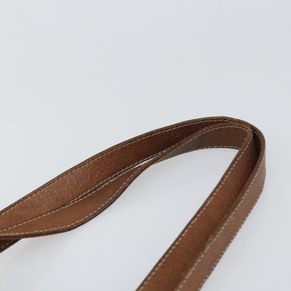 CELINE Macadam Canvas Tragetasche PVC Leder Braun Gold Auth bs32180