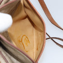 CELINE Macadam Canvas Shoulder Bag PVC Beige Gold Auth bs32181-22