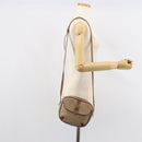 CELINE Macadam Canvas Shoulder Bag PVC Beige Gold Auth bs32181-24