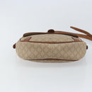 CELINE Macadam Canvas Shoulder Bag PVC Beige Gold Auth bs32181-9