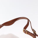 CELINE Macadam Canvas Backpack PVC Leather Brown Gold Auth bs32182-15