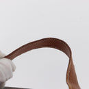 CELINE Macadam Canvas Backpack PVC Leather Brown Gold Auth bs32182-14