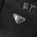 PRADA Tote Bag Nylon Black Silver Auth bs32184-18