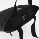 PRADA Tote Bag Nylon Black Silver Auth bs32184-6