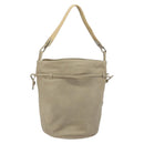 BOTTEGA VENETA Shoulder Bag Leather Beige Auth bs32186-1