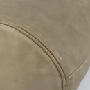 BOTTEGA VENETA Shoulder Bag Leather Beige Auth bs32186-10