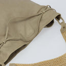 BOTTEGA VENETA Shoulder Bag Leather Beige Auth bs32186-6