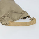 BOTTEGA VENETA Shoulder Bag Leather Beige Auth bs32186-7