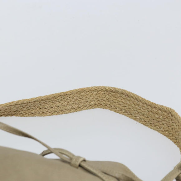 BOTTEGA VENETA Shoulder Bag Leather Beige Auth bs32186
