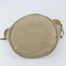 BOTTEGA VENETA Shoulder Bag Leather Beige Auth bs32186-9