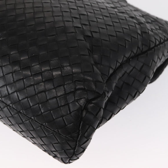 BOTTEGA VENETA INTRECCIATO Business Bag Leather Black 113095 Auth bs32187