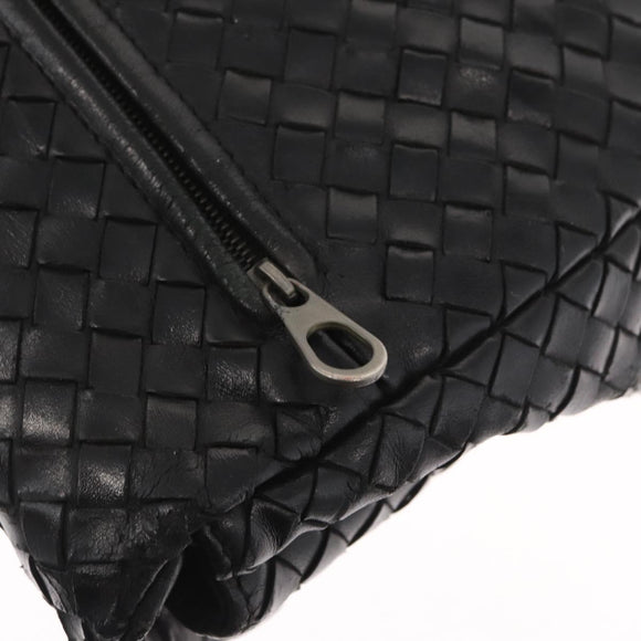 BOTTEGA VENETA INTRECCIATO Business Bag Leather Black 113095 Auth bs32187