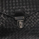 BOTTEGA VENETA INTRECCIATO Business Bag Leather Black 113095 Auth bs32187-15