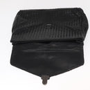 BOTTEGA VENETA INTRECCIATO Business Bag Leather Black 113095 Auth bs32187-16