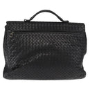 BOTTEGA VENETA INTRECCIATO Business Bag Leather Black 113095 Auth bs32187-3