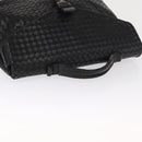 BOTTEGA VENETA INTRECCIATO Business Bag Leather Black 113095 Auth bs32187-6