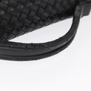 BOTTEGA VENETA INTRECCIATO Business Bag Leather Black 113095 Auth bs32187-7