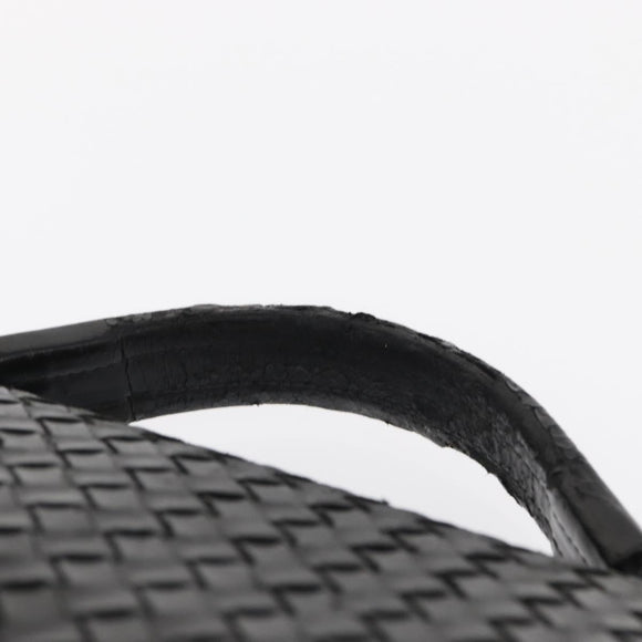 BOTTEGA VENETA INTRECCIATO Business Bag Leather Black 113095 Auth bs32187
