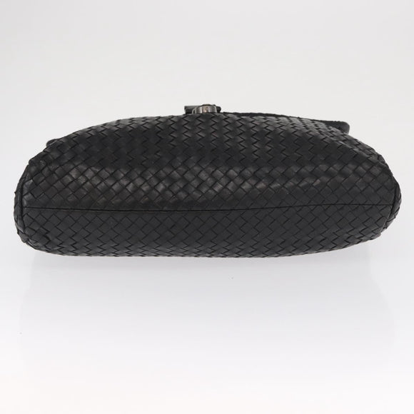 BOTTEGA VENETA INTRECCIATO Business Bag Leather Black 113095 Auth bs32187