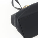 Gianni Versace Tote Bag Nylon Leather Black Gold Auth bs32188-14