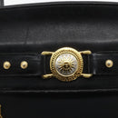 Gianni Versace Tote Bag Nylon Leather Black Gold Auth bs32188-18
