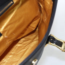 Gianni Versace Tote Bag Nylon Leather Black Gold Auth bs32188-21