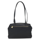 Gianni Versace Tote Bag Nylon Leather Black Gold Auth bs32188-2