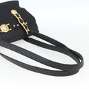 Gianni Versace Tote Bag Nylon Leather Black Gold Auth bs32188-7