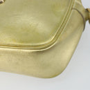 VERSACE Shoulder Bag Leather Gold Auth bs32189-9