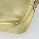 VERSACE Shoulder Bag Leather Gold Auth bs32189-15