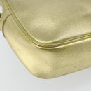 VERSACE Shoulder Bag Leather Gold Auth bs32189-16