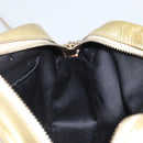 VERSACE Shoulder Bag Leather Gold Auth bs32189-17