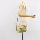 VERSACE Shoulder Bag Leather Gold Auth bs32189-20