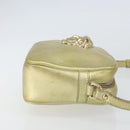 VERSACE Shoulder Bag Leather Gold Auth bs32189-3