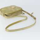 VERSACE Shoulder Bag Leather Gold Auth bs32189-7