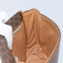 CELINE Macadam Canvas Shoulder Bag PVC Leather Brown Gold Auth bs32191-18