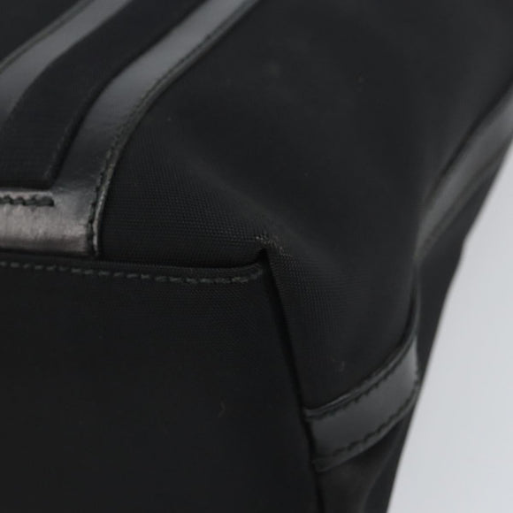 GUCCI Tote Bag Canvas Leather Black Silver 001 1098 2123 Auth bs32193